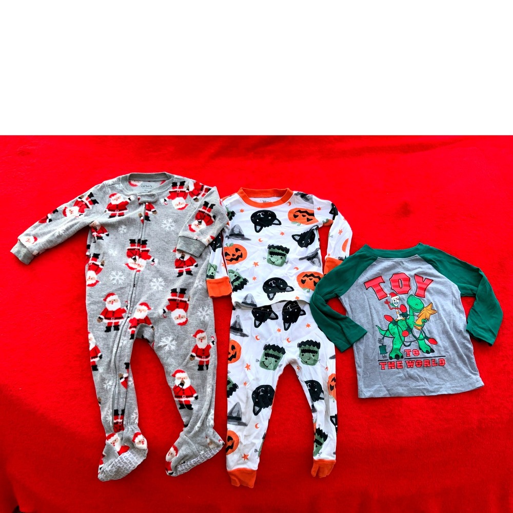 Carter's Disney Jumping Beans 18M Baby‎ Holiday Pajamas Set Christmas Halloween